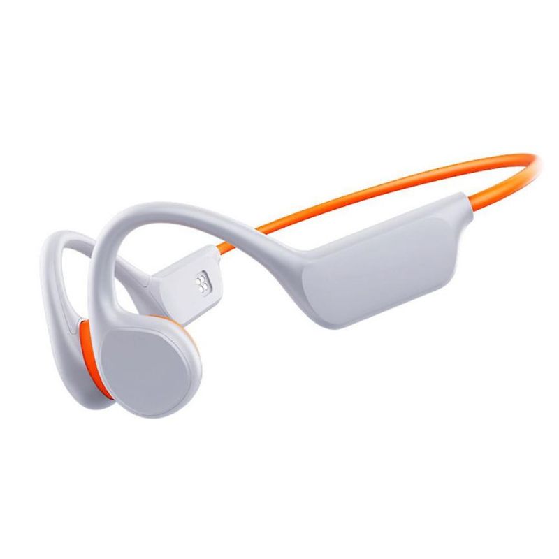 GENERICO - Audifonos X7 conduccion osea acuaticos Blanco con Naranja