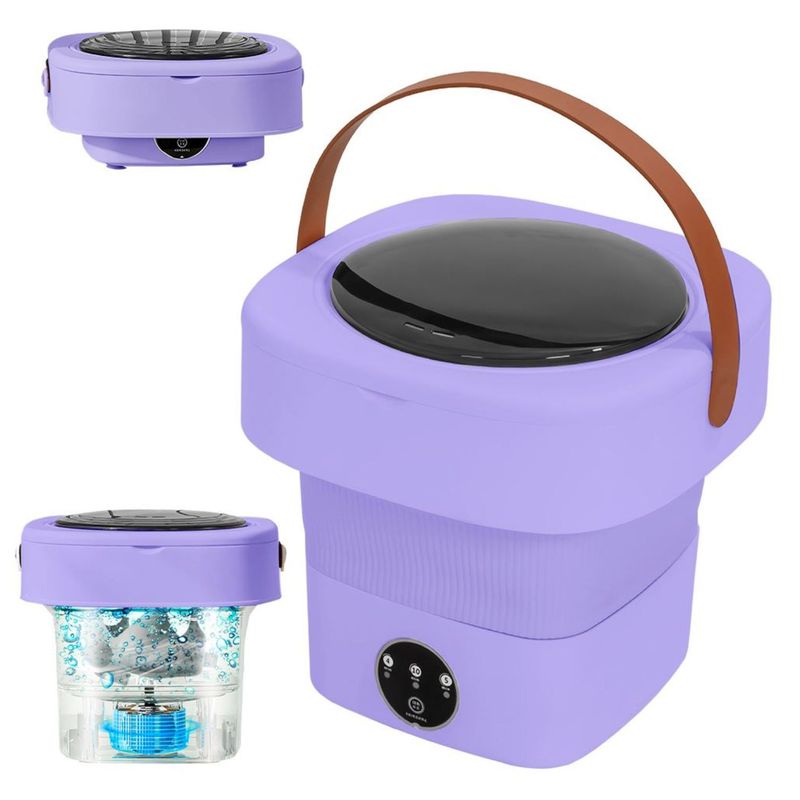 IMPORTADO MC - Mini Lavadora Plegable Portátil Semiautomático 4L