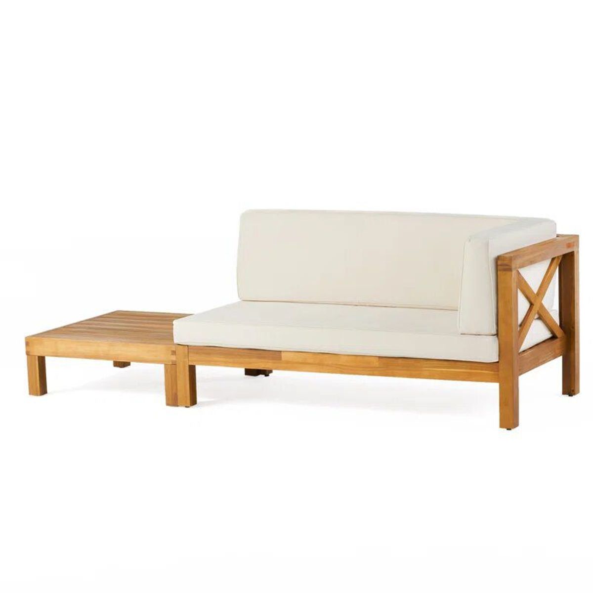 HOME PREMIUM - Chaise Longue + Mesa Min Beige