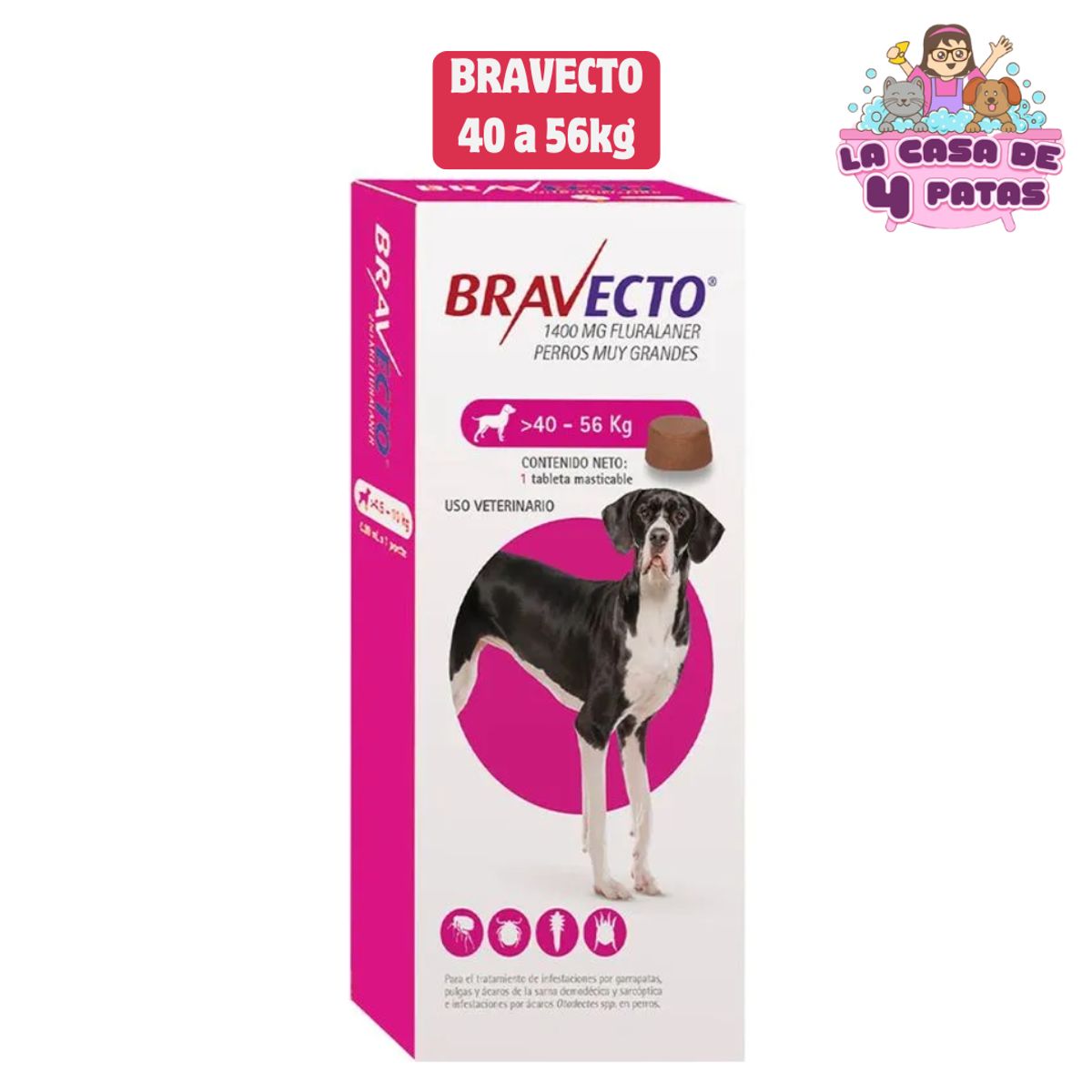 BRAVECTO - BRAVECTO 40-56 ANTIPULGAS