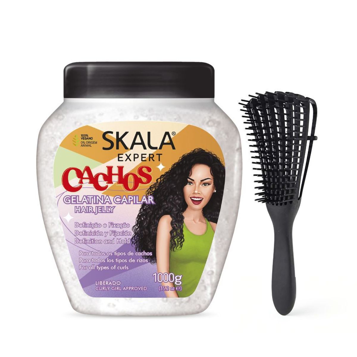 SKALA - Crema Tratamiento Capilar Cachos Gelatina Capilar Skala Expert 1000g