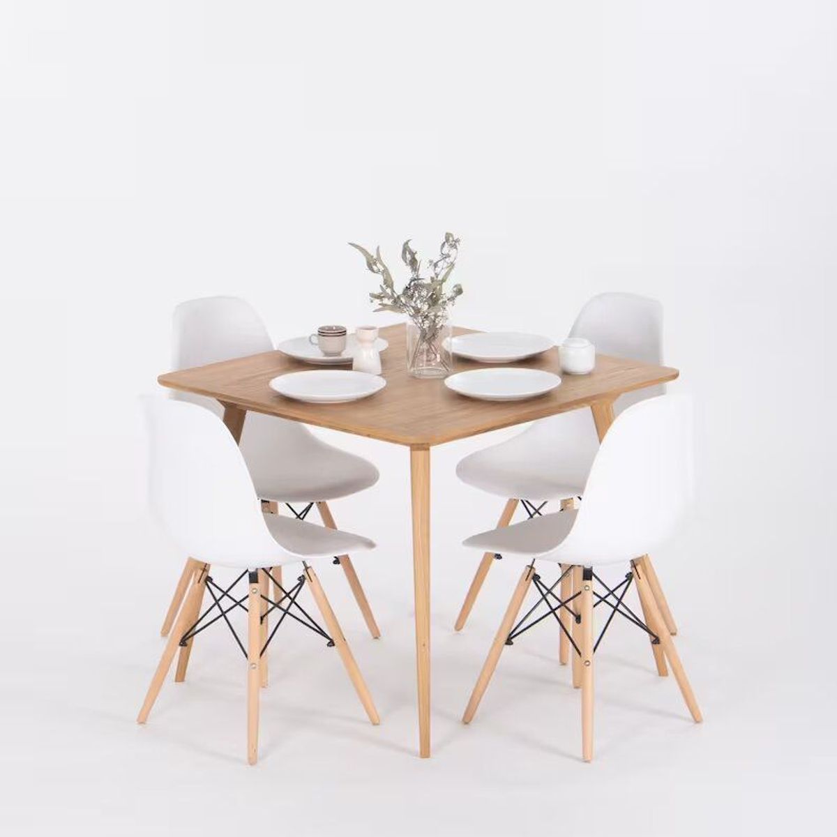 HOME PREMIUM - Juego de Comedor 4 Sillas Arsenio