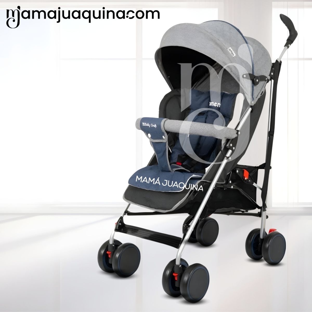 BABY HAPPY - Coche Bastón Deportivo «AMEN» Edición Limitada Blue