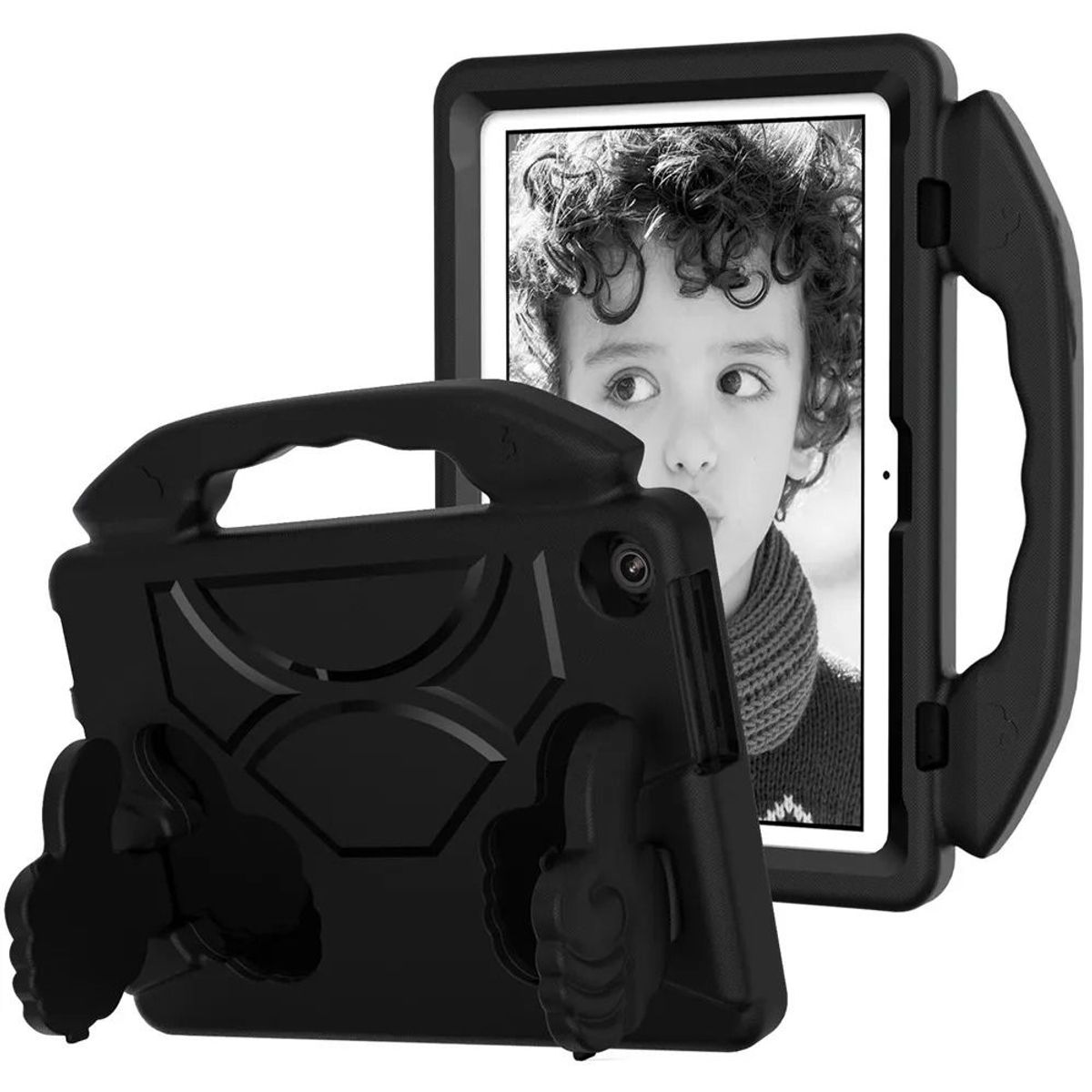 FUNDAANTIGOLPES - Funda de Goma Diseño para Tablet Lenovo M10 3rd Gen 10.1 Tb-328f Negro