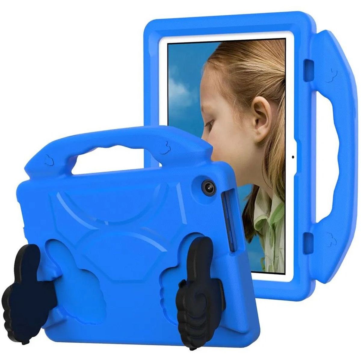 FUNDAANTIGOLPES - Funda de Goma Diseño para Tablet Lenovo M10 3rd Gen 10.1 Tb-328f Azul