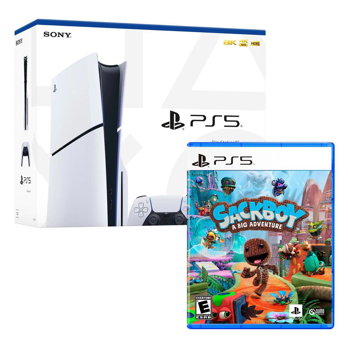 SONY - Consola Ps5 Slim Con Lector De Discos + Sackboy A Big Adventure