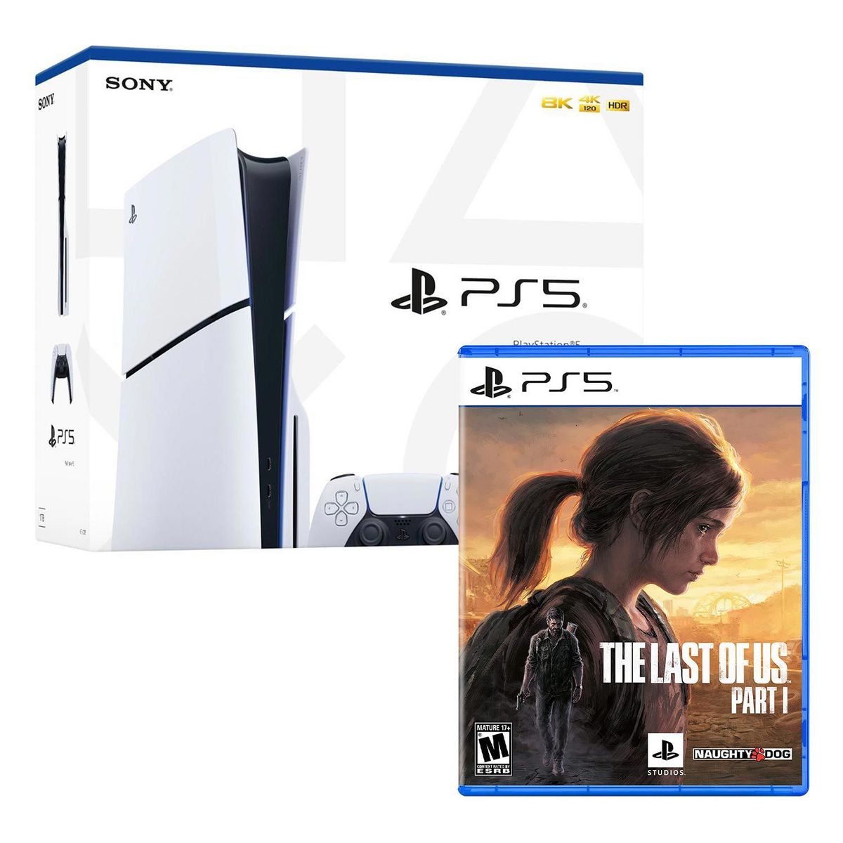 SONY - Consola Ps5 Slim Con Lector De Discos + The Last Of Us