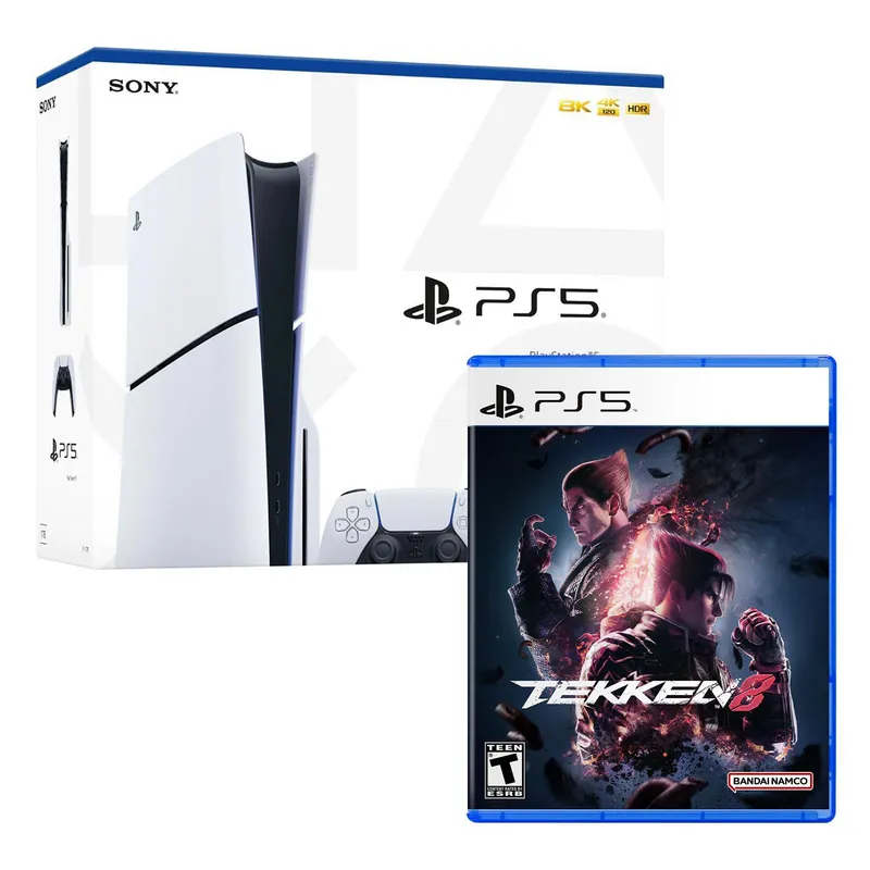 SONY - Consola Ps5 Slim Con Lector De Discos + Tekken 8