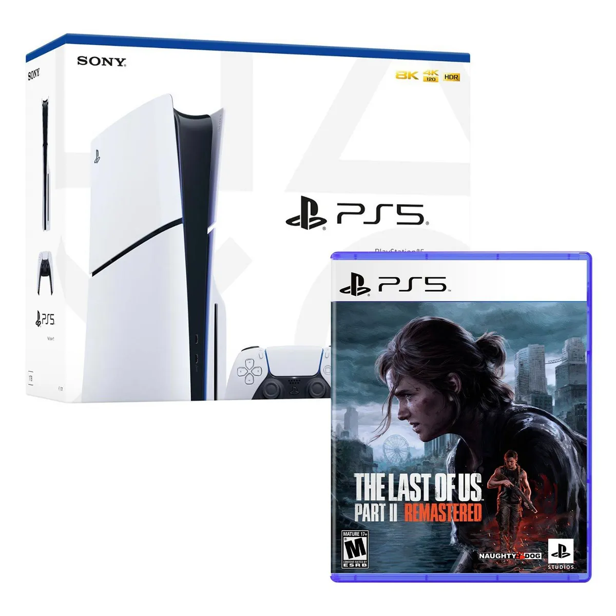 SONY - Consola Ps5 SlimCon Lector De Discos + The Last Of Us II