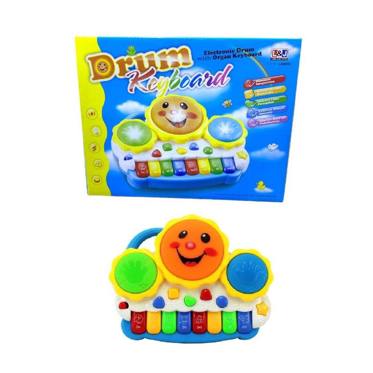 GENERICO - Juguete Didáctico Sol con Piano Musical