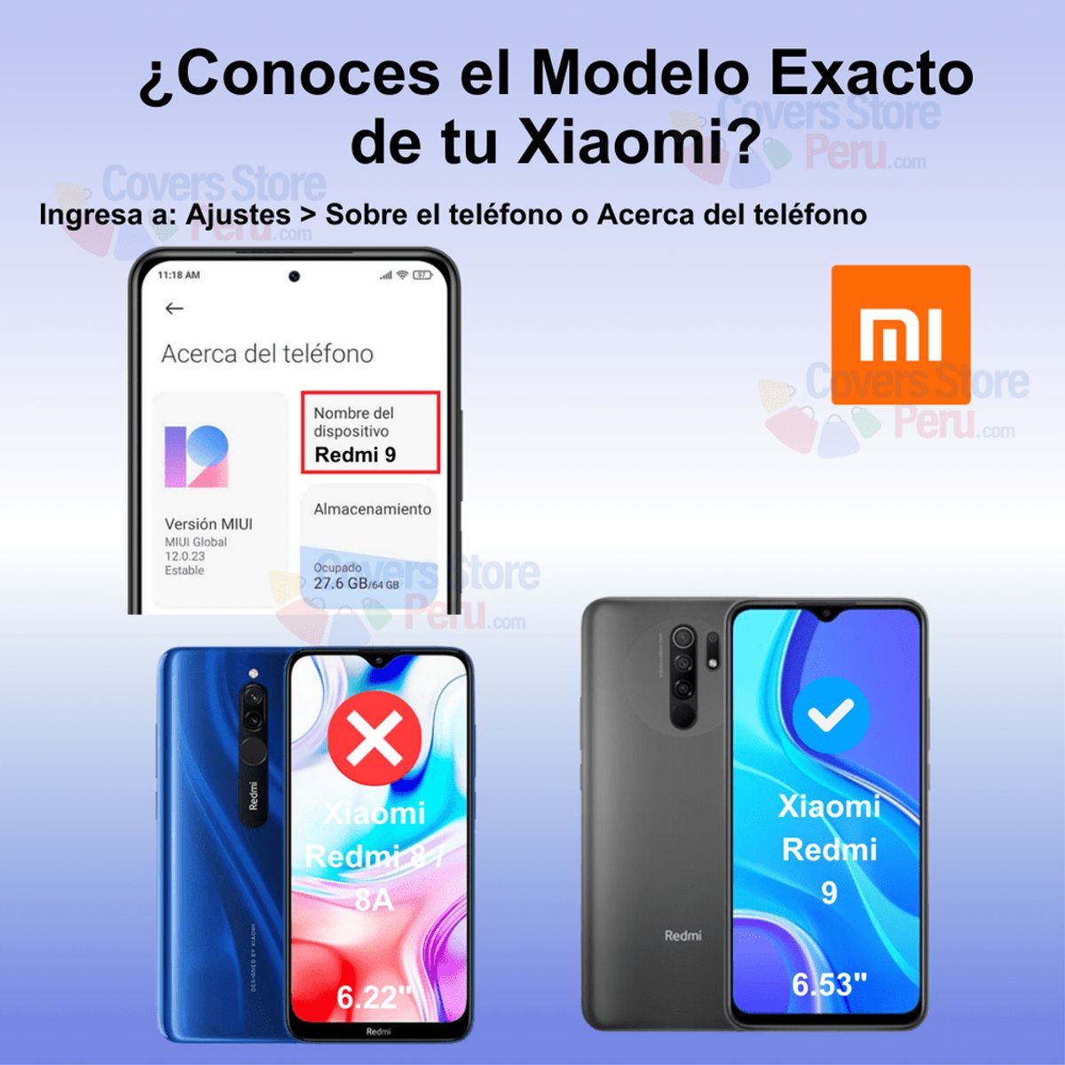 GENERICO - Mica para Xiaomi Redmi 9 Cerámica Anti-Espía Antishock Resistente