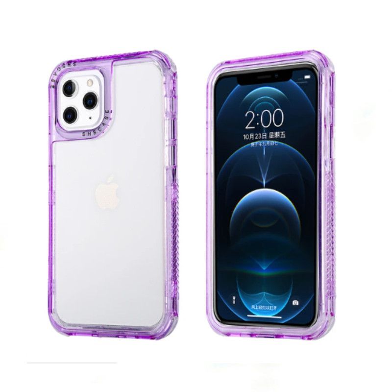 CASE - Case 3 En 1 Con Borde de Color Para Iphone 15 - Lila