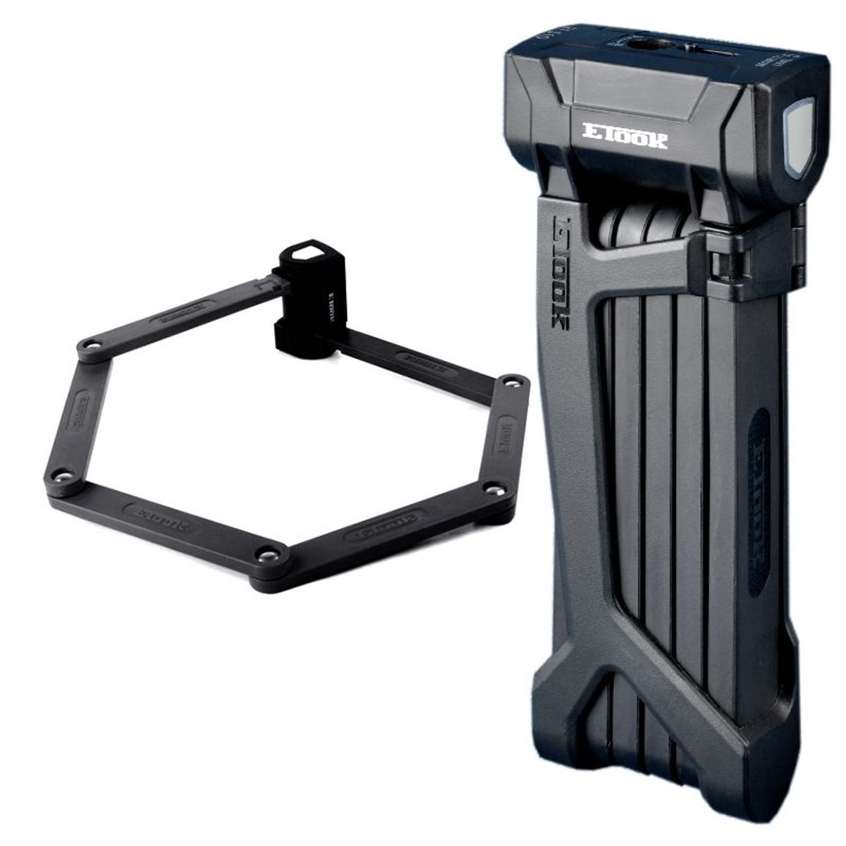 GENERICO - Candado de Seguridad Plegable Para Bicicleta Alta Seguridad- ETOOK