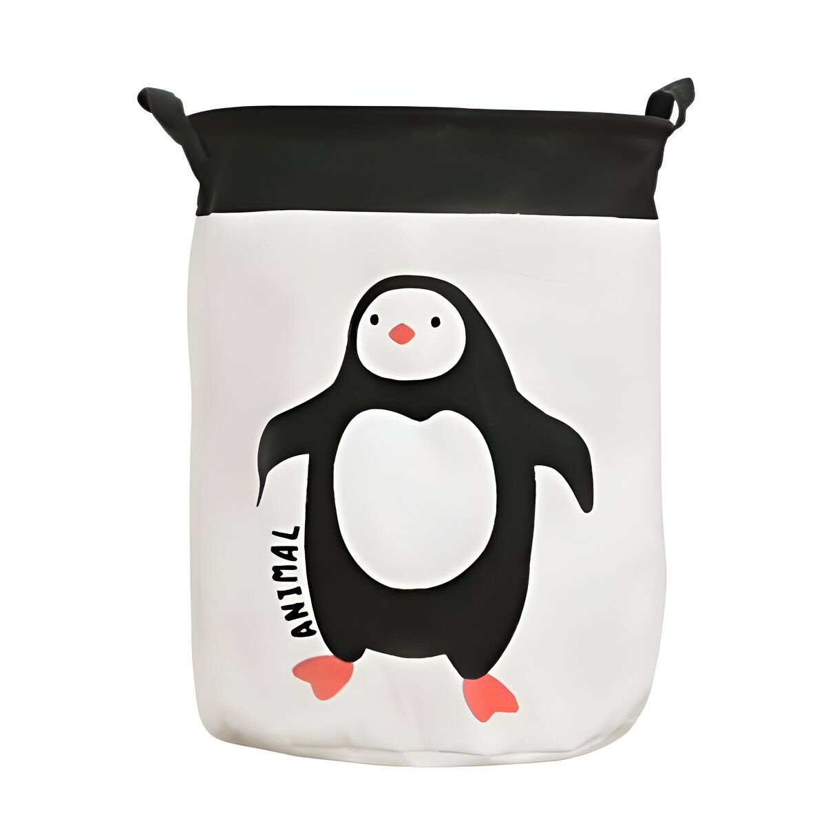 ELMEJORPRECIO - Cesto De Ropa Para Dormitorio Lavandería Diseño Pingüino