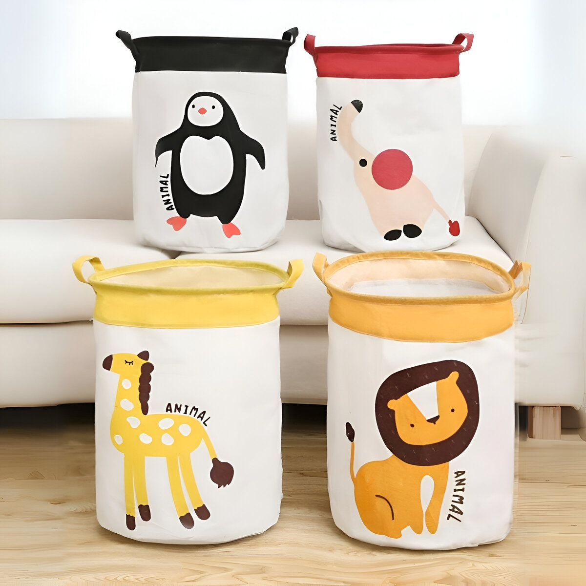 ELMEJORPRECIO - Cesto De Ropa Para Dormitorio Lavandería Diseño Elefante