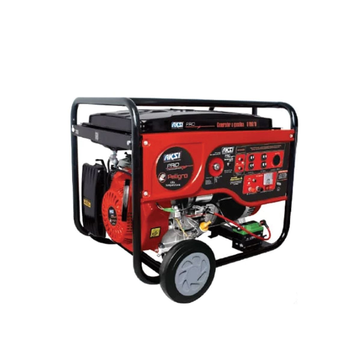 AKSI - Generador Aksi a Gasolina 8000W con Arranque Eléctrico Pro