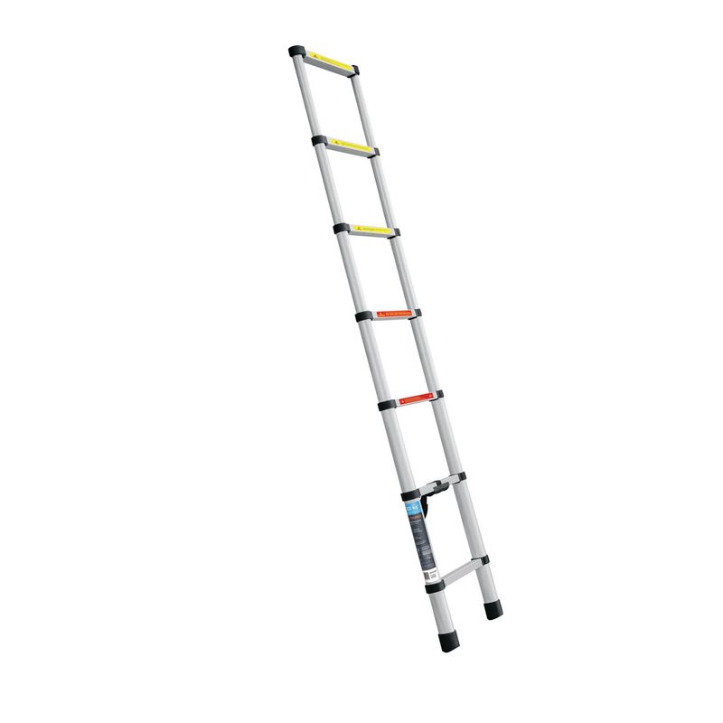 TRUPER - Escalera telescópica13 peldaños tipo II capacidad 102kg