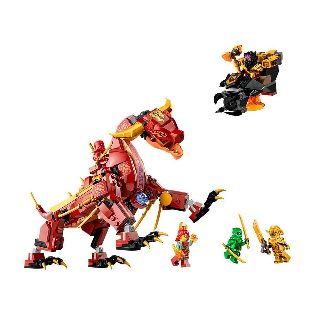 LEGO - LEGO 71793 Dragón de Lava Transformable de Heatwave