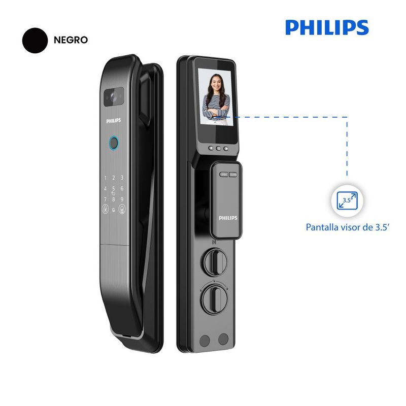 PHILIPS - CERRADURA DIGITAL PHILIPS 303 VP-5HWS - NEGRO