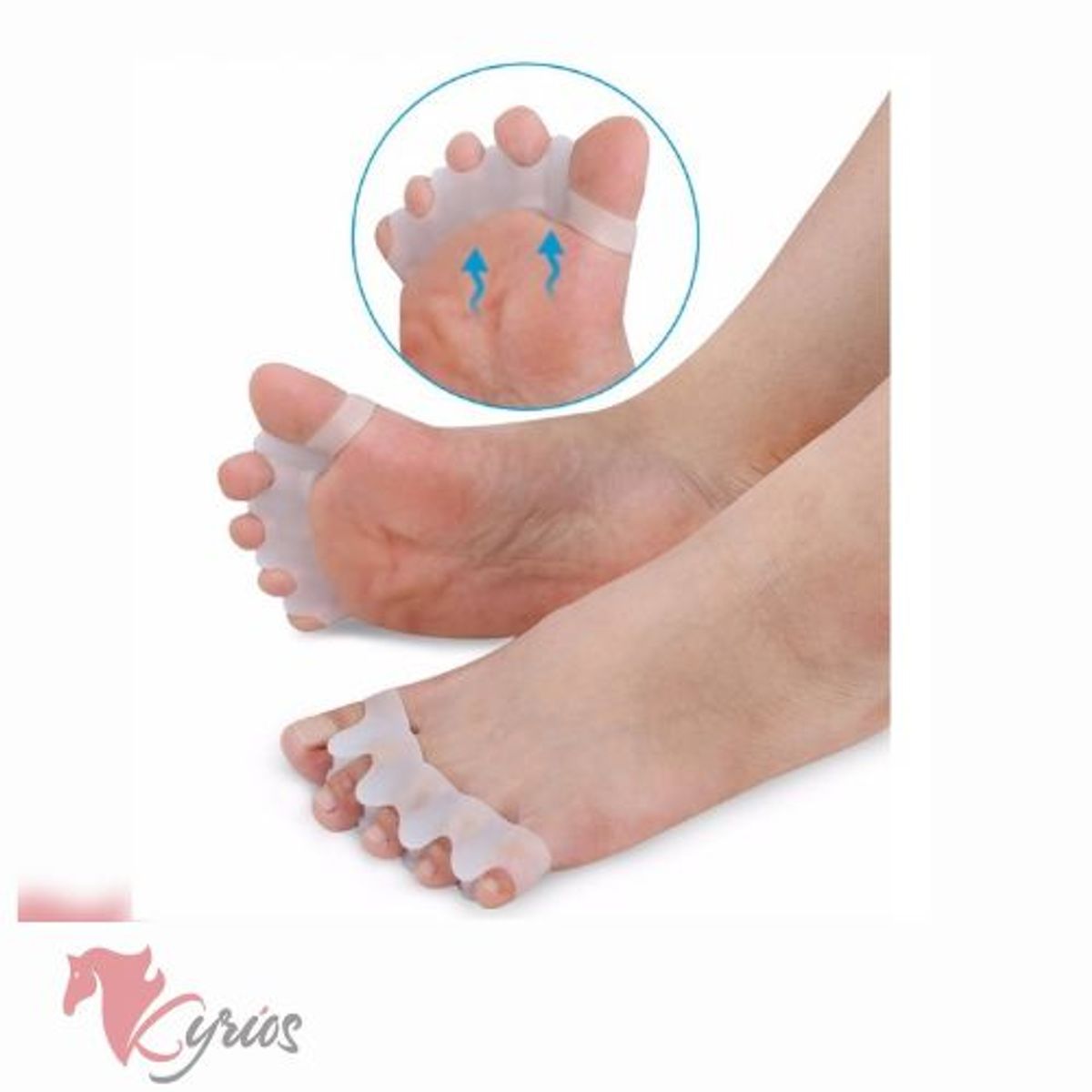 GENERICO - Separador de Dedos del Pie Pack 3