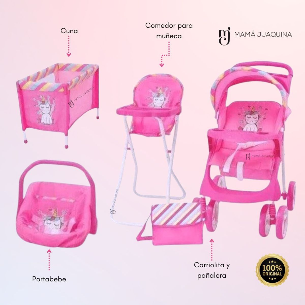 BABY KITS - Set de Muñecas «LITTLE GIRLS» Pink