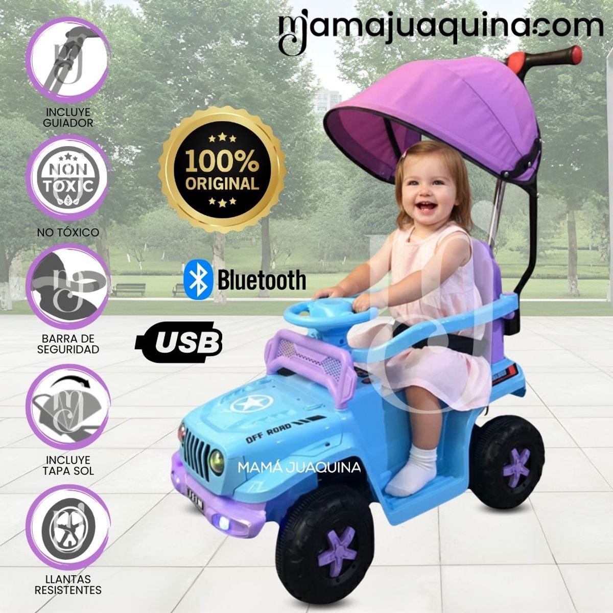 JEEP - Correpasillo Guiador JEEP «FANTAISIE NITRO» Light Blue