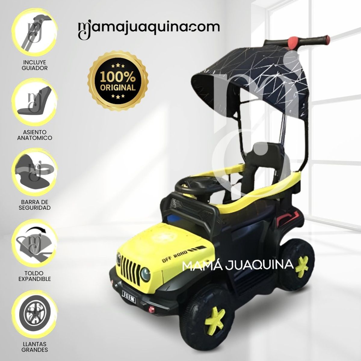 JEEP - Correpasillo Guiador JEEP «FANTAISIE NITRO» Yellow