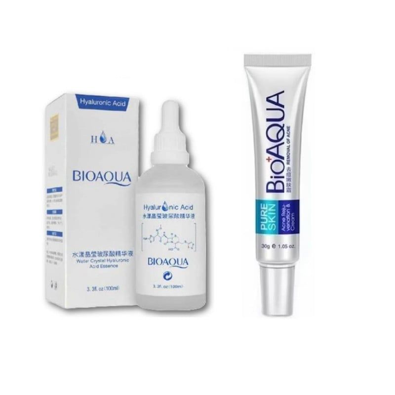 BIOAQUA - Serum Acido Hialuronico 100 ml + Crema Anti-Acné - Bioaqua_123