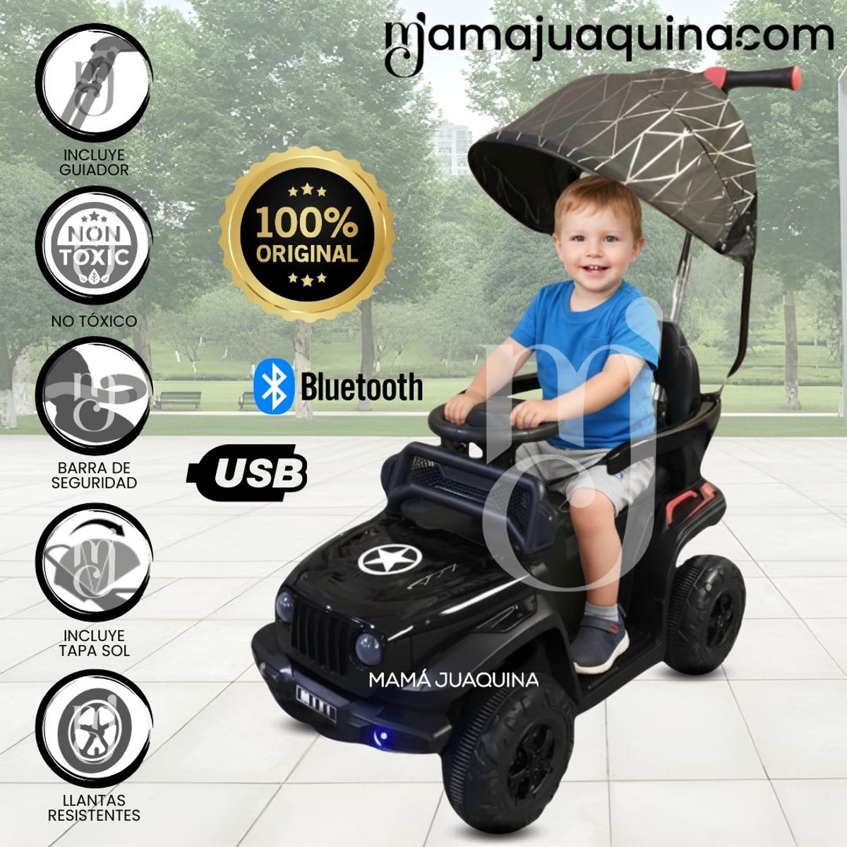 JEEP - Correpasillo Guiador JEEP «FANTAISIE NITRO» Black