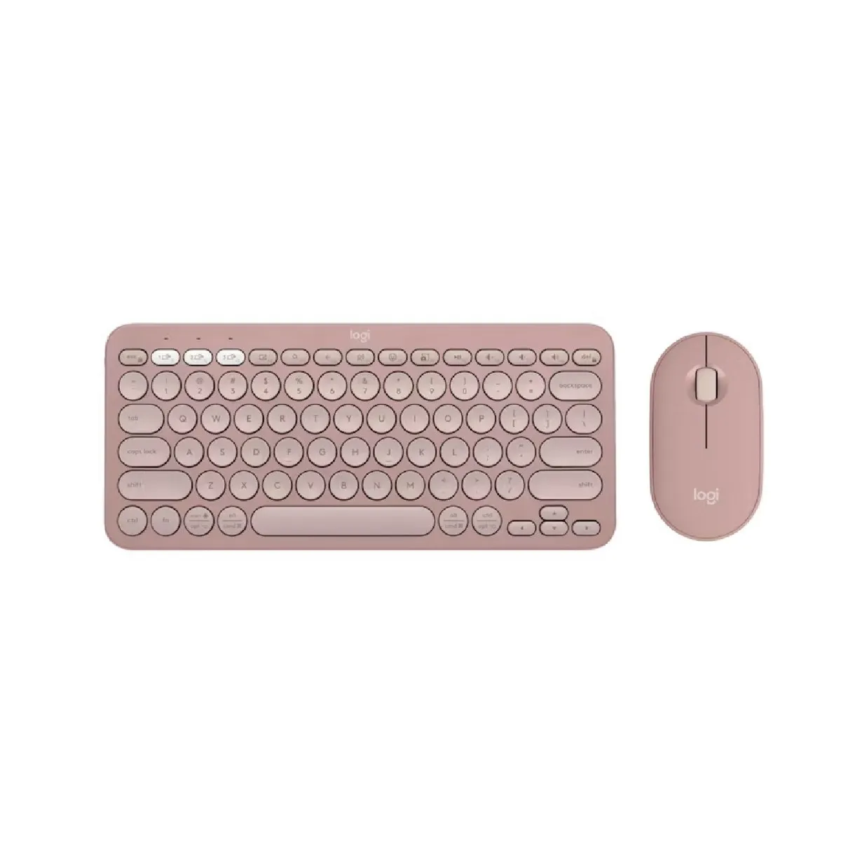 LOGITECH - Teclado y Mouse Logitech K380s Mouse M350s Bt Inalámbrico Rosado