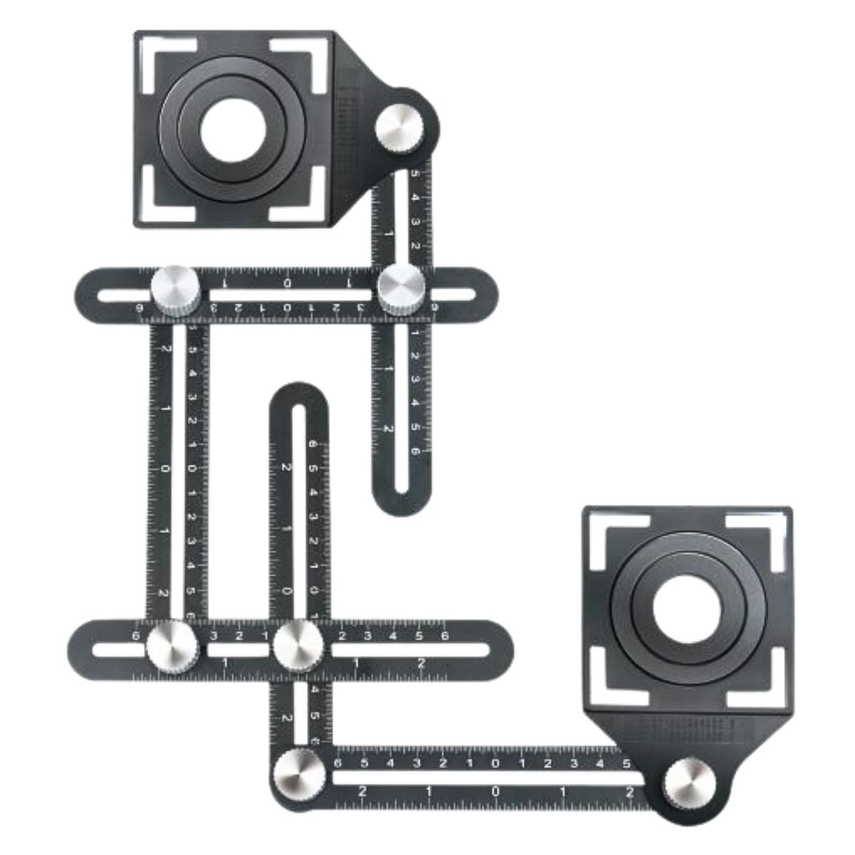 UYUSTOOLS - ESCUADRA POSICIONADOR PARA ENCHAPAR CERAMICO REGLA GUIA PARA AGUJERO