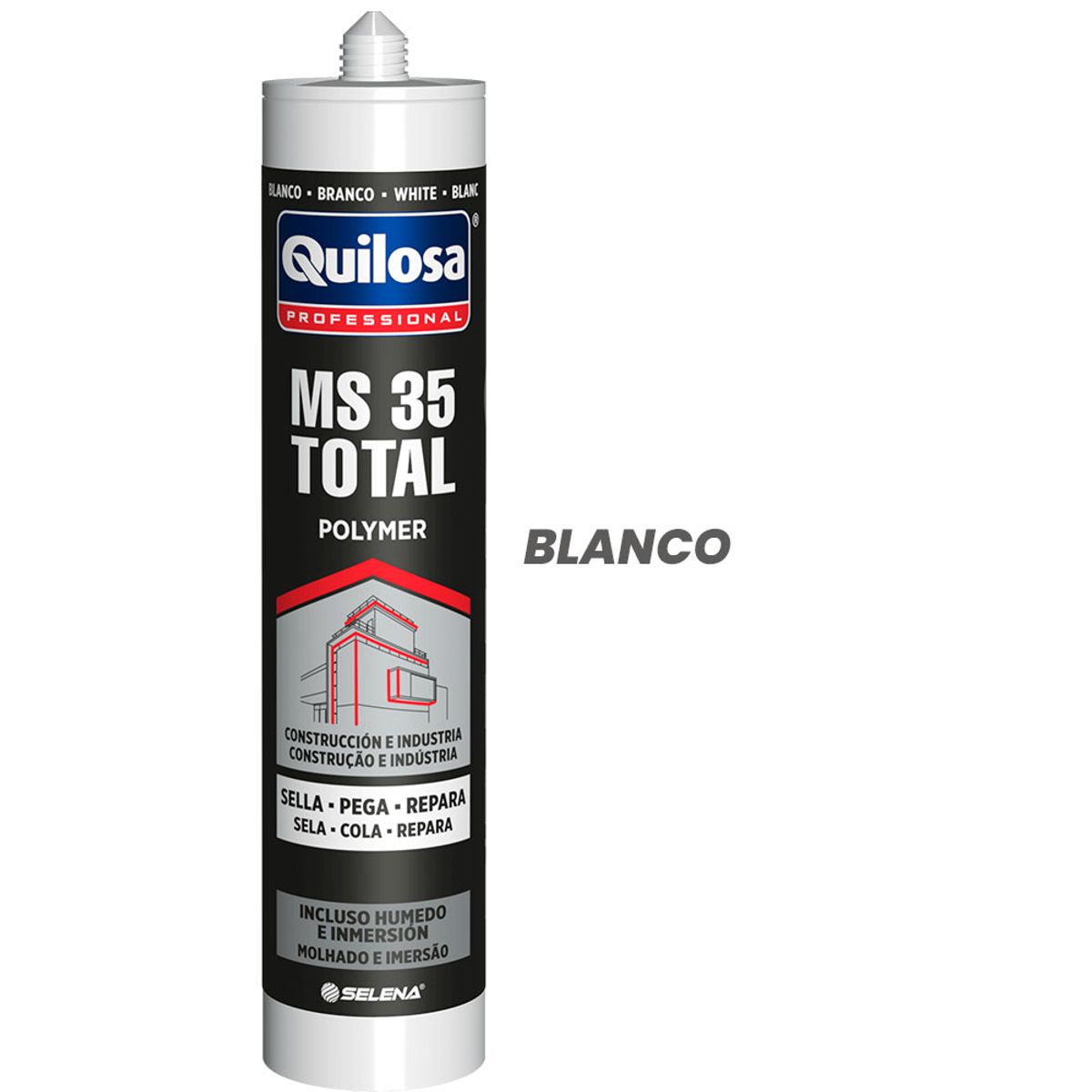 QUILOSA - Adhesivo sellador para juntas MS-35 Blanco 300ml