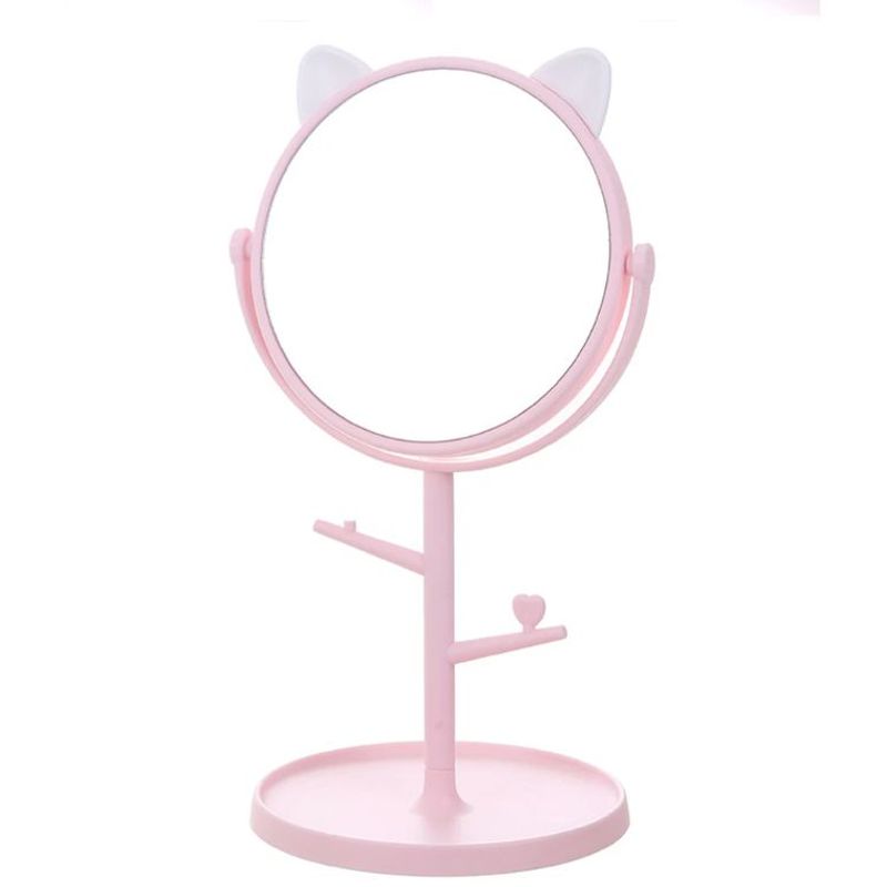 IMPORTADO MC - ESPEJO PARA TOCADOR GATITO ROSA