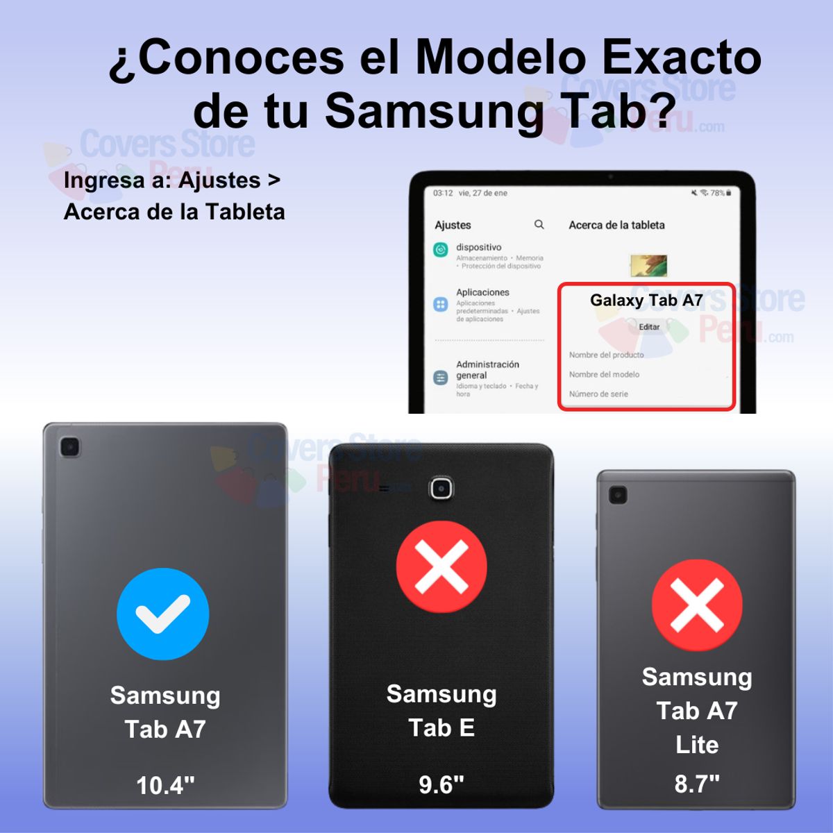 GENERICO - Funda para Samsung Tab A7 104 de Maleta en Goma Negra Resistente