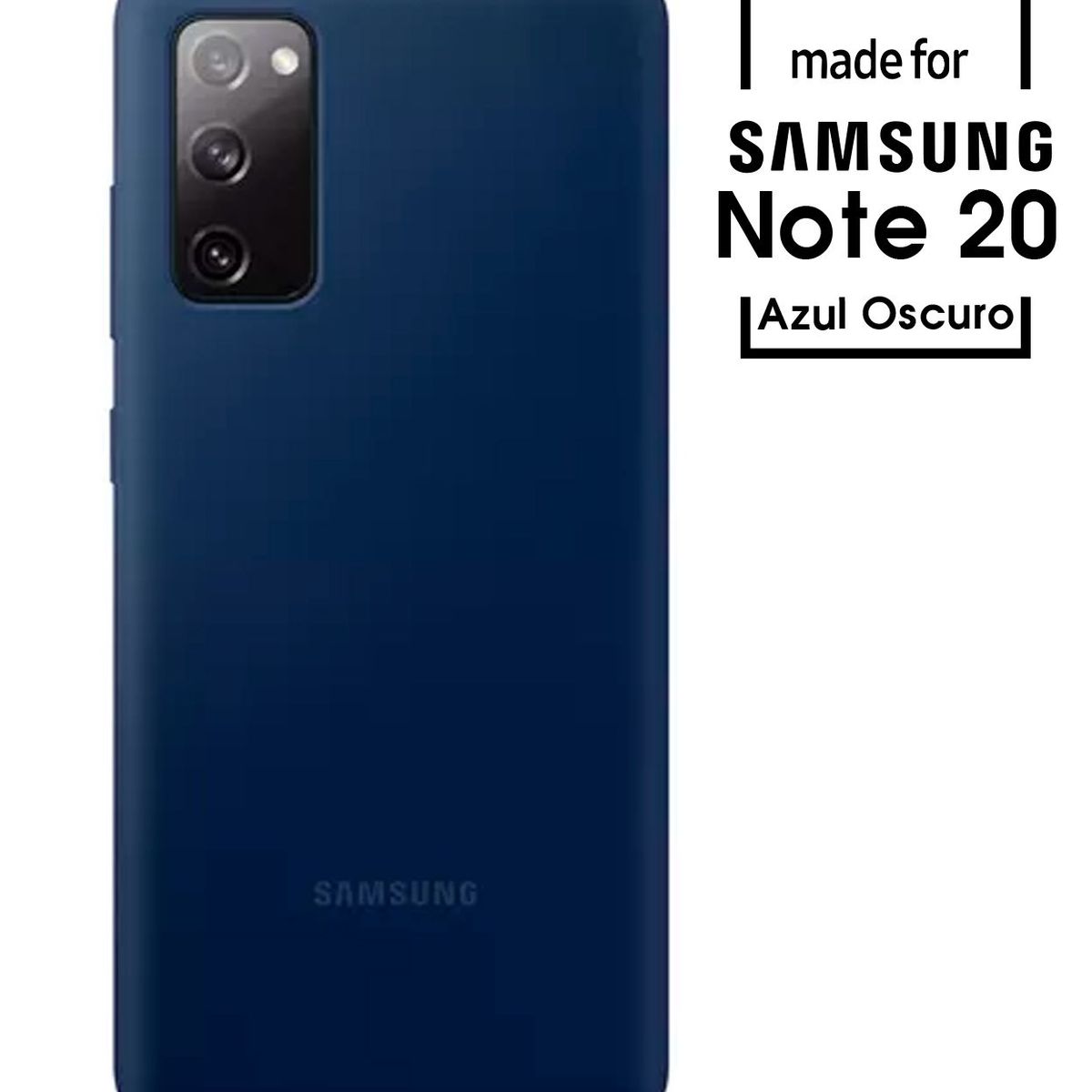 SAMSUNG - Silicone Case Para Samsung Note 20 Azul Oscuro