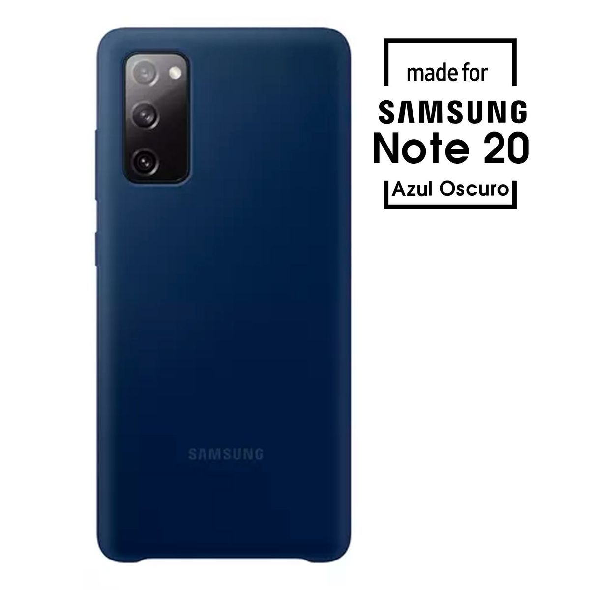 SAMSUNG - Silicone Case Para Samsung Note 20 Azul Oscuro