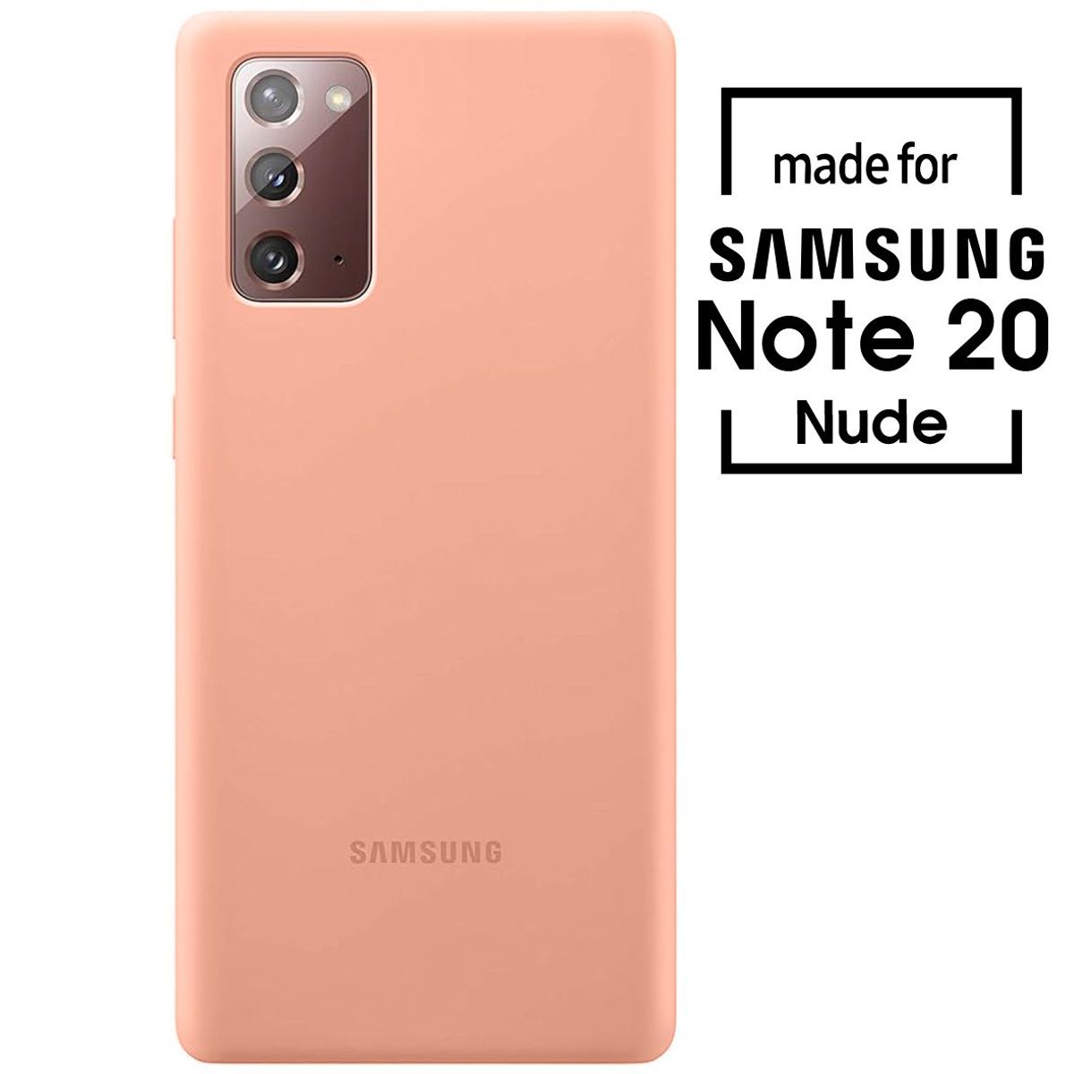 SAMSUNG - Silicone Case Para Samsung Note 20 Nude
