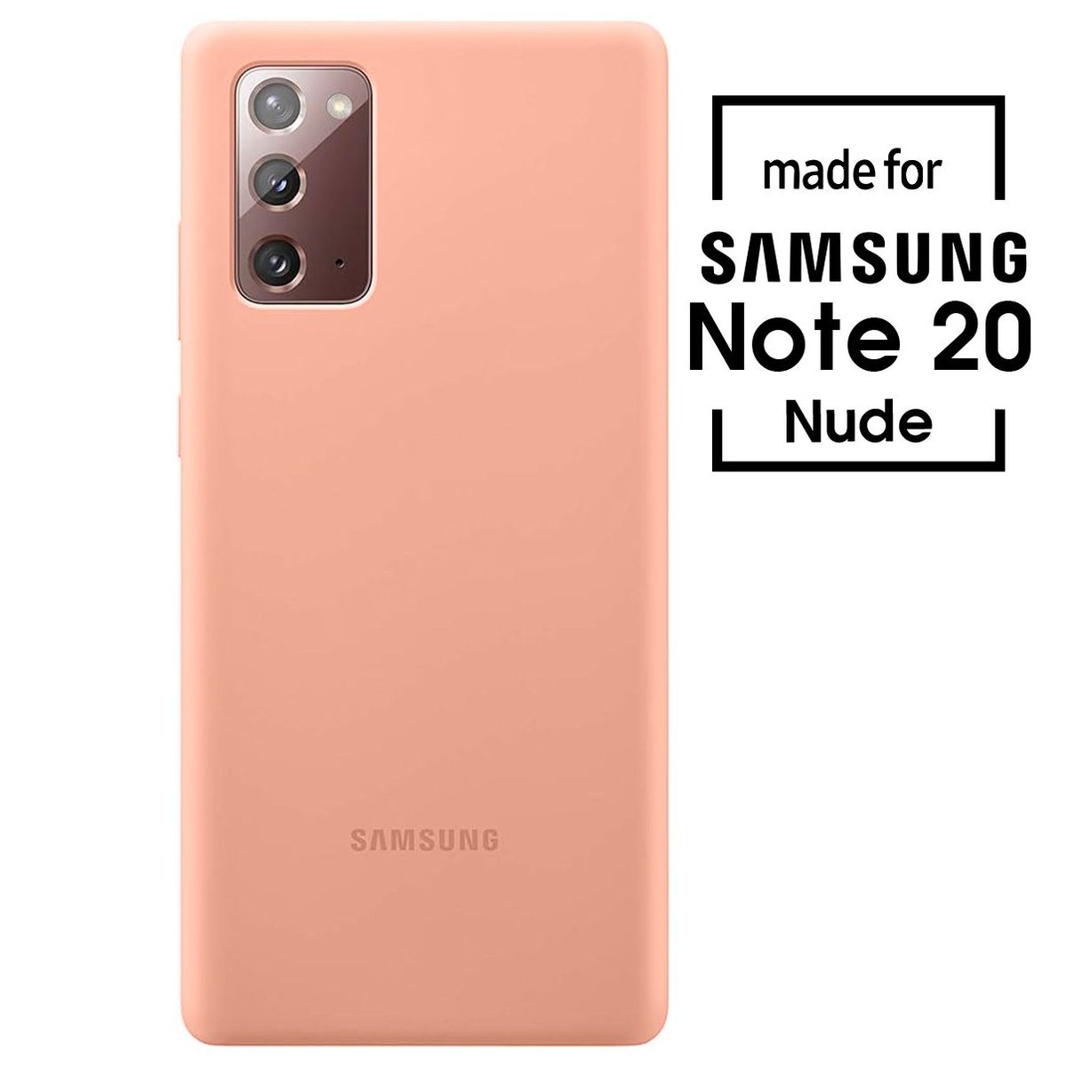 SAMSUNG - Silicone Case Para Samsung Note 20 Nude