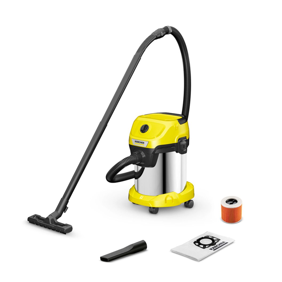 KARCHER - Aspiradora de polvo y agua WD3S 1000W 17L Karcher