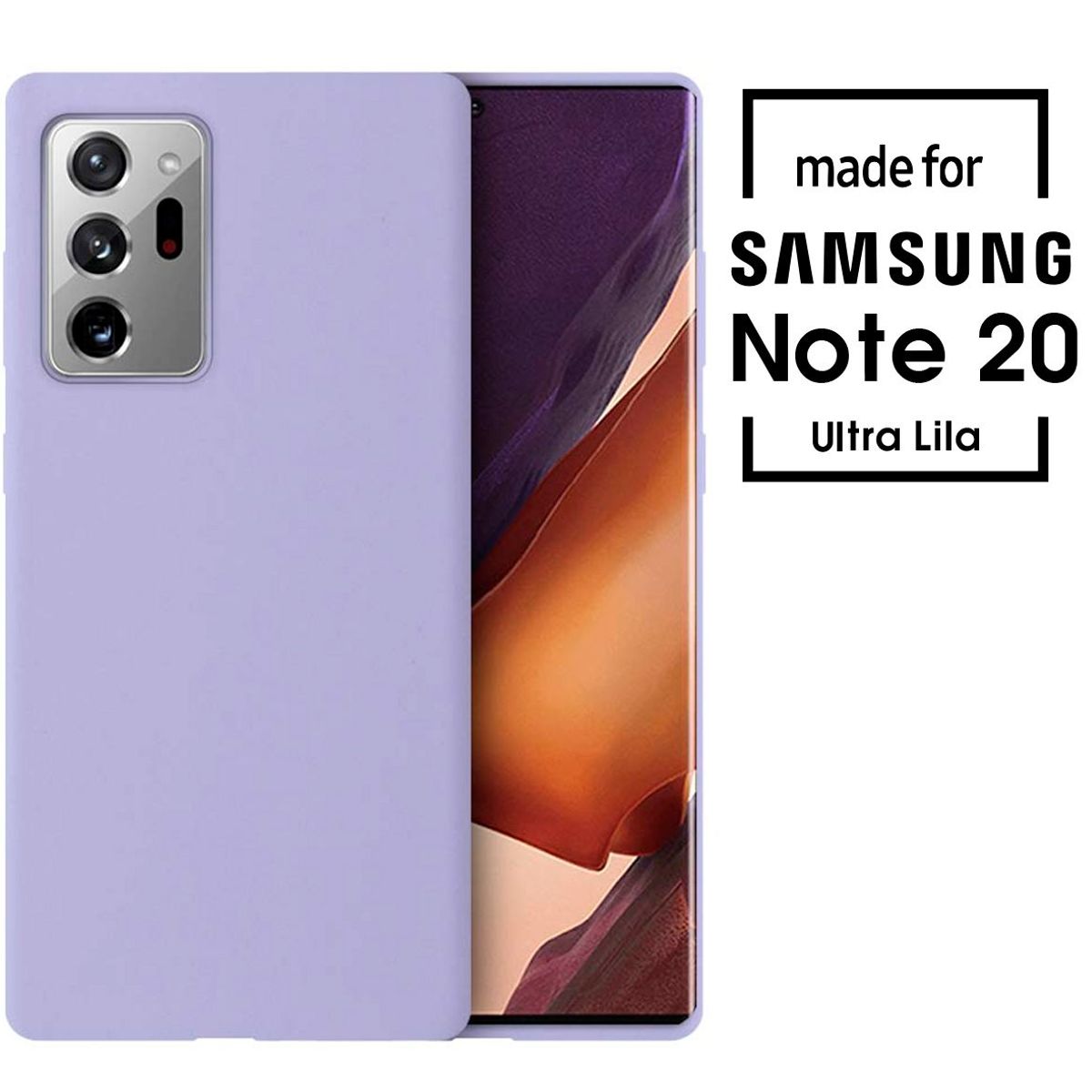 SAMSUNG - Silicone Case Para Samsung Note 20 Ultra Lila