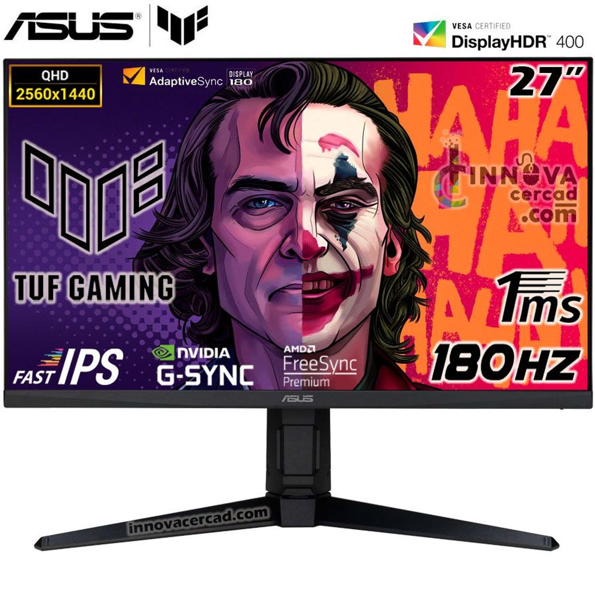 ASUS - Monitor Asus TUF Gaming VG27AQL3A 27 QHD 2560x1440 IPS 180Hz 1ms.