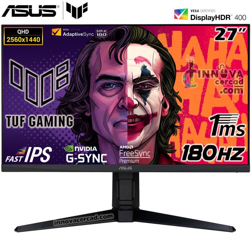 ASUS - Monitor Asus TUF Gaming VG27AQL3A 27 QHD 2560x1440 IPS 180Hz 1ms.