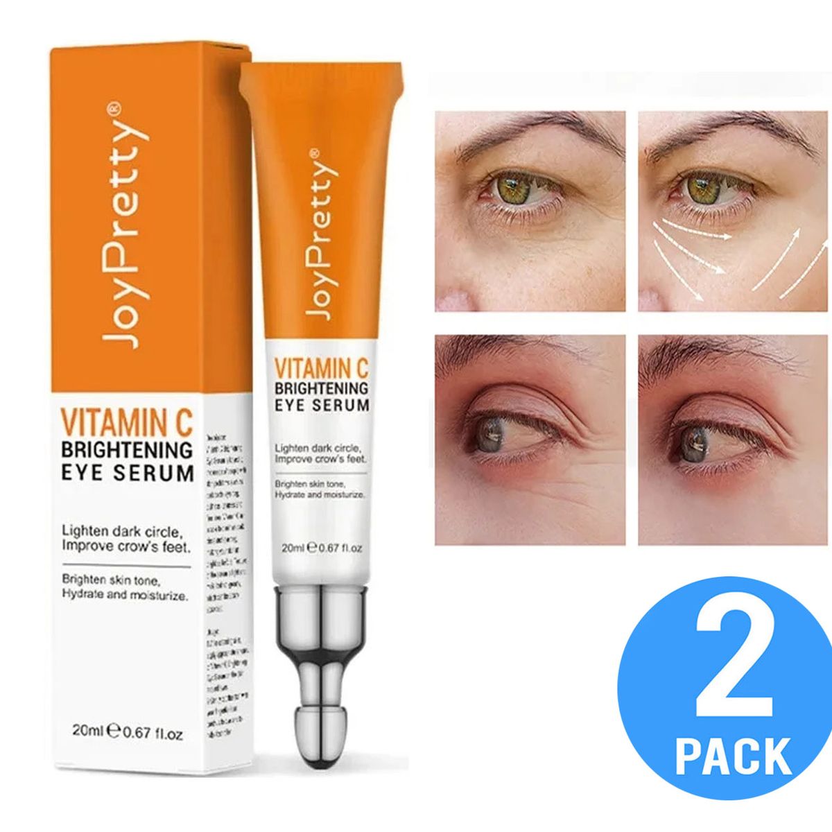 GENERICO - Crema Para Ojeras  y bolsas en los ojos  Con Vitamina C 2UND