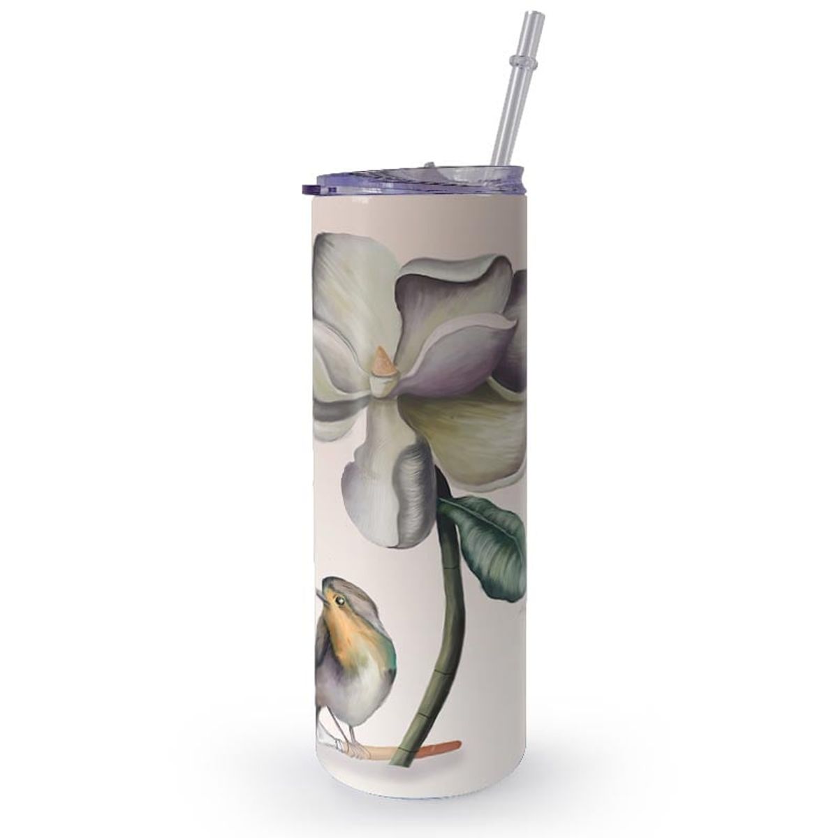 KUSTOMIT - Vaso Tomatodo Tumbler Mug Acero 750ml - Flores