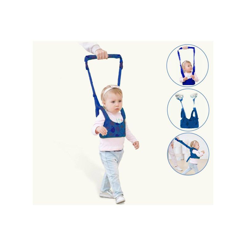 GENERICO - Arnés Caminador 2 en 1 Primeros Pasos AZUL