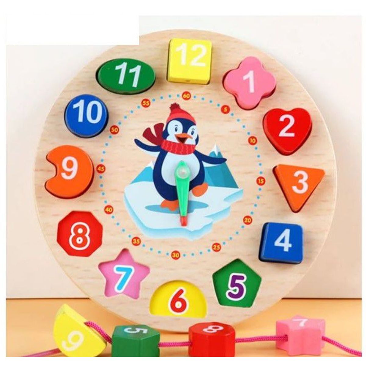 IMPORTADO MC - Juego Reloj Didactico para Enhebrar Montessori