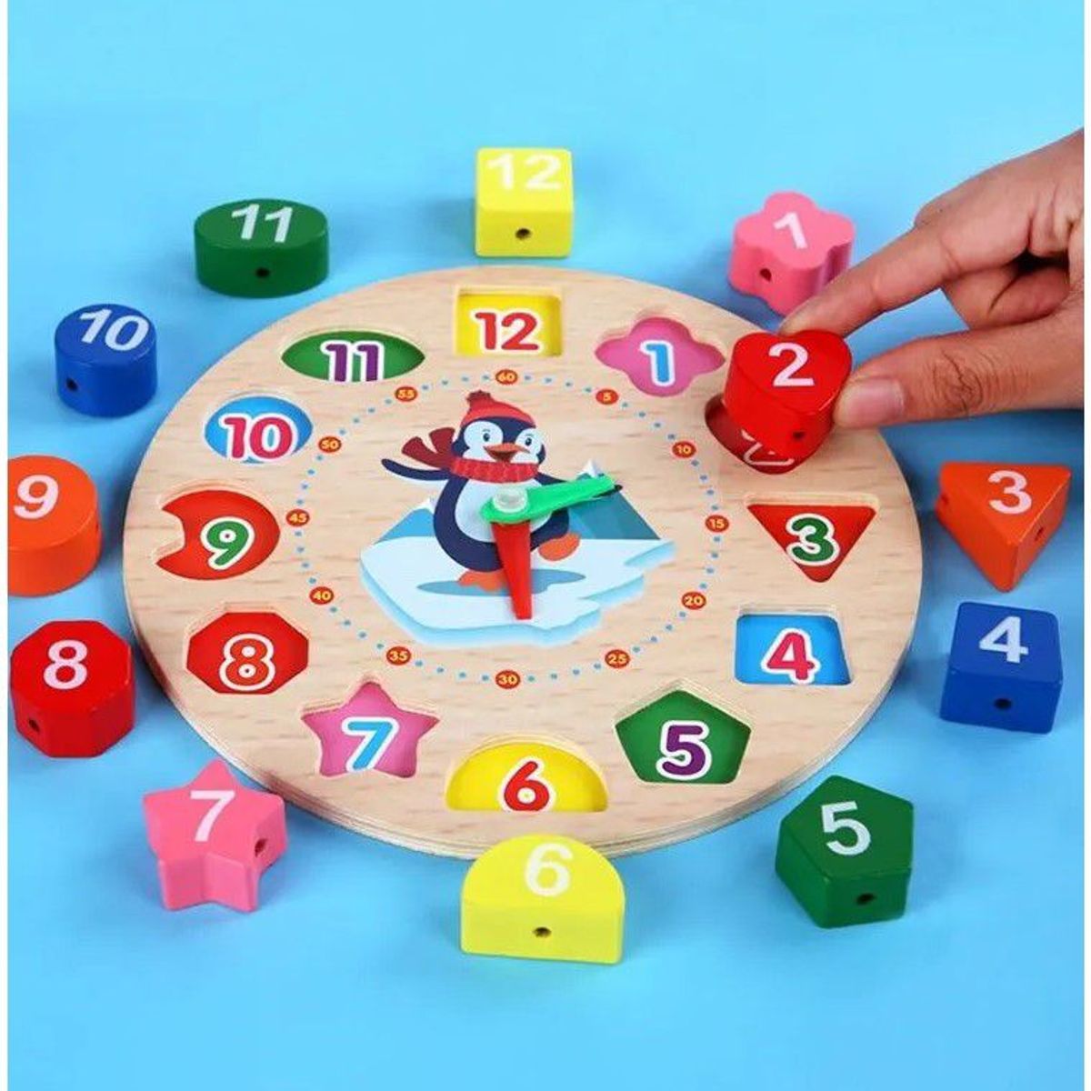 IMPORTADO MC - Juego Reloj Didactico para Enhebrar Montessori