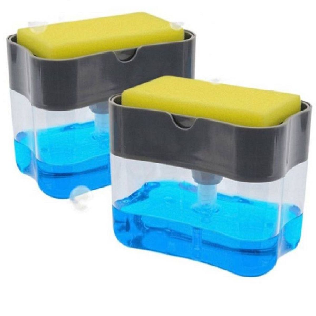 GENERICO - Dispensador Lavavajillas Jabon Liquido 2 en 1 + Esponja