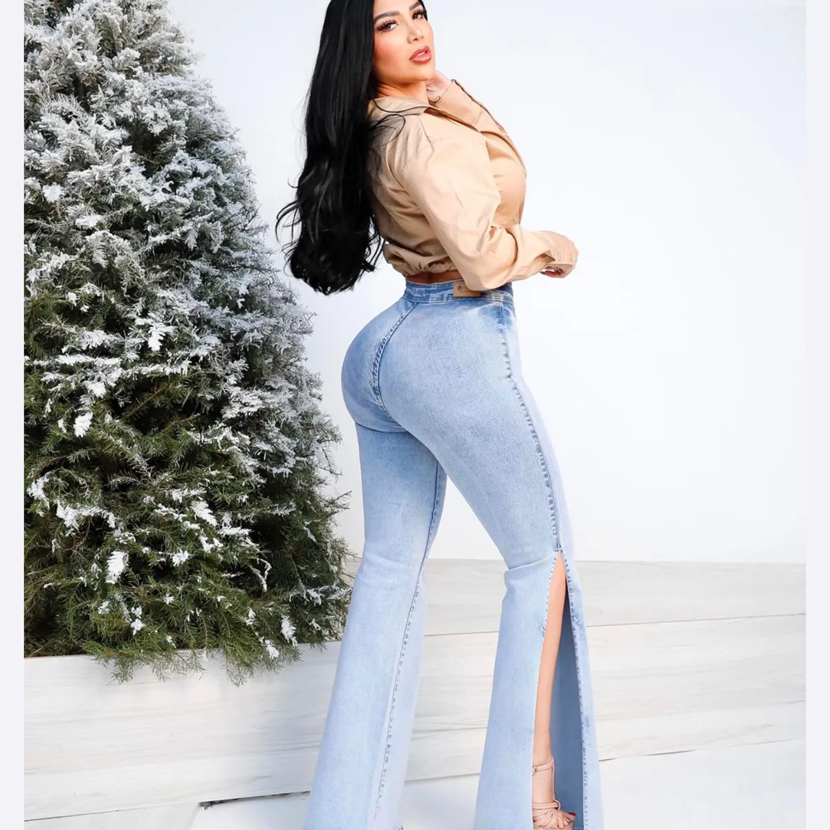 BENCUS JEANS - Jeans Acampanados Mujer Jeans