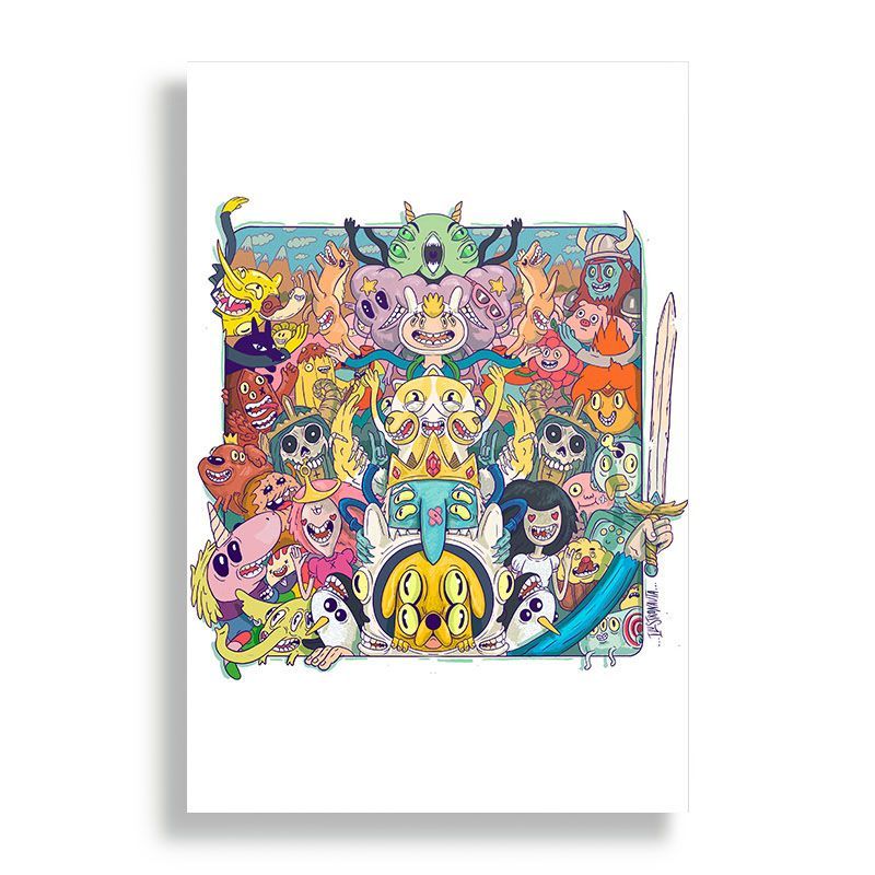 KUSTOMIT - Cuadro Decorativo Aluminio 20x30 - Hora de la aventura